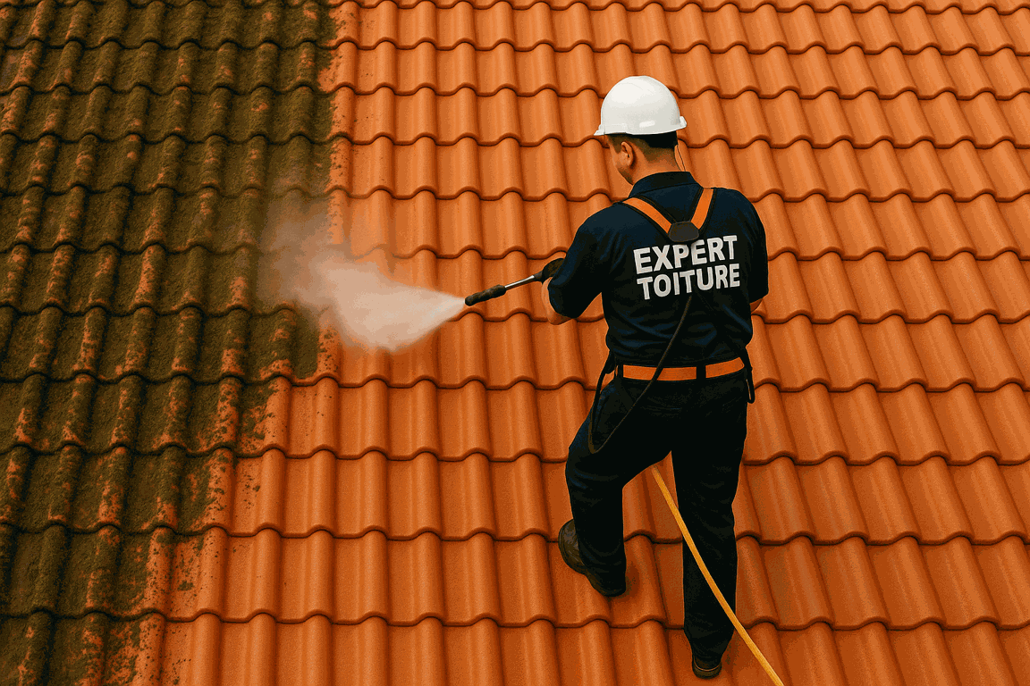 Animation nettoyage toiture Expert Toiture